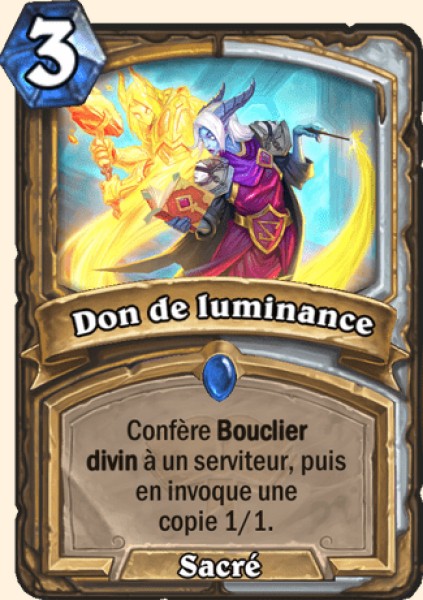 Cadeau luminescent carte Hearhstone