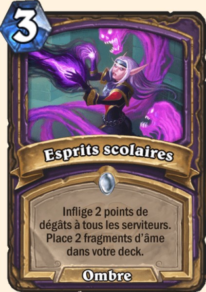 Esprits scolaires carte Hearhstone