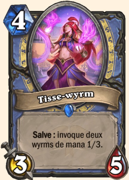 Tisse-wyrm carte Hearhstone