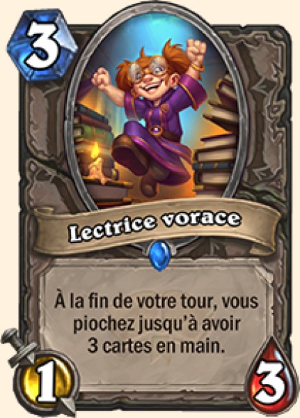 Lectrice vorace carte Hearhstone
