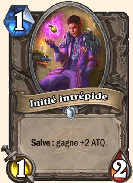Initie intrepide carte Hearhstone