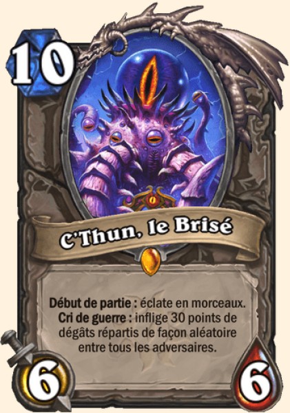 C'Thun, le Brise carte Hearhstone