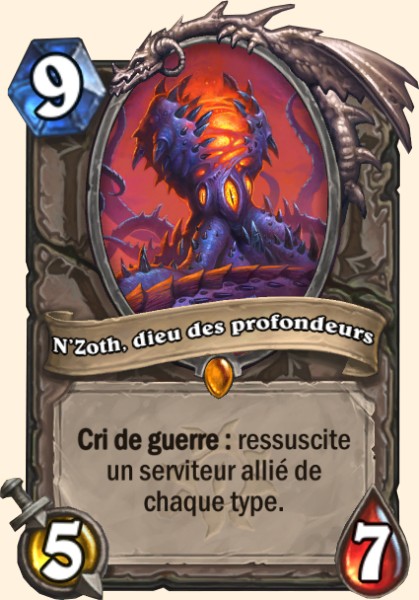 N'Zoth, dieu des profondeurs carte Hearhstone