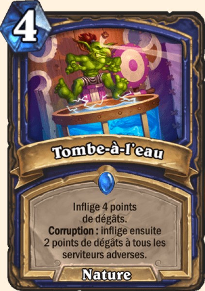 Tombe-a-l'eau carte Hearhstone