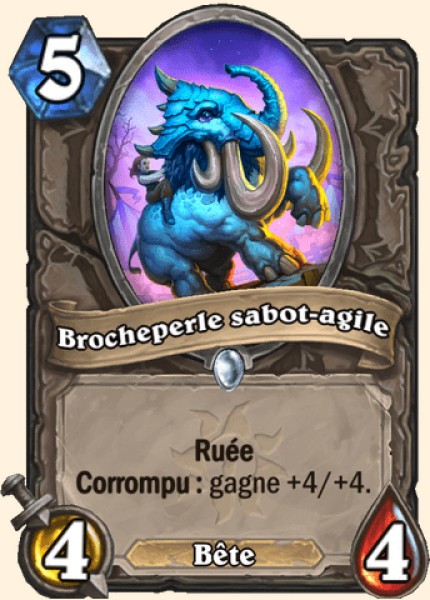 Brocheperle sabot-agile carte Hearhstone