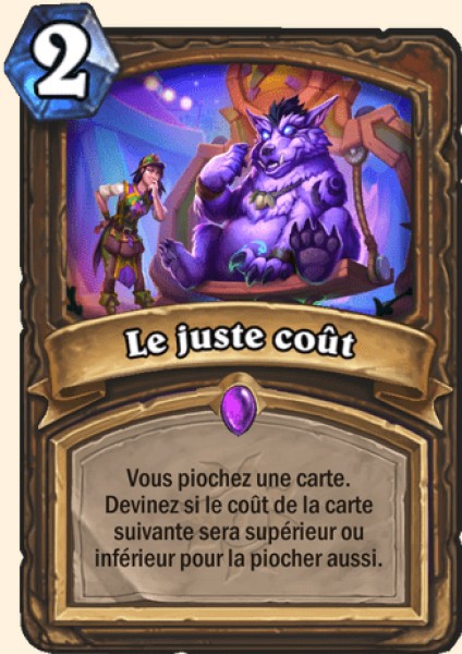 Devinez le poids carte Hearhstone