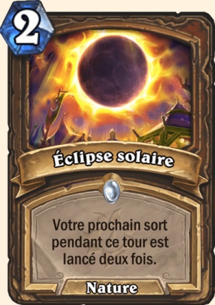 Eclipse solaire carte Hearhstone