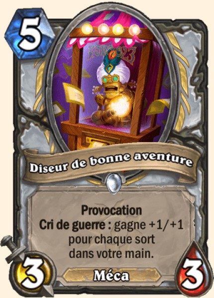Diseur de bonne aventure carte Hearhstone