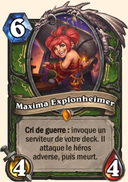 Maxima Explonheimer carte Hearhstone
