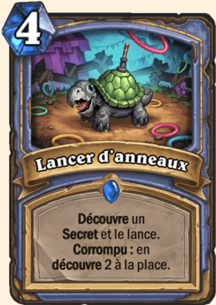 Lancer d'anneaux carte Hearhstone