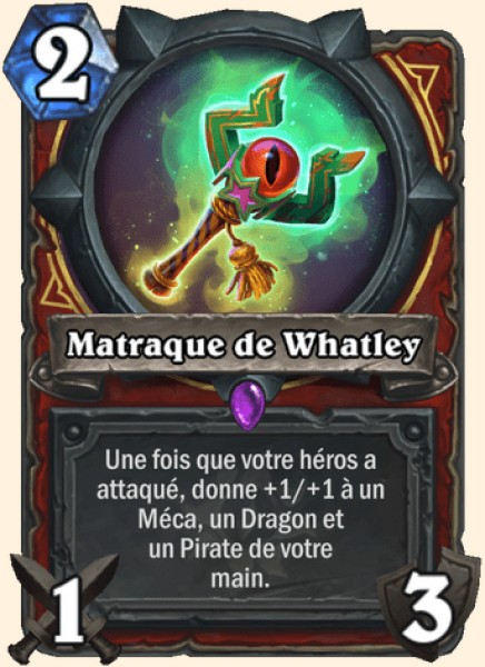 Baton du maitre des anneaux carte Hearhstone