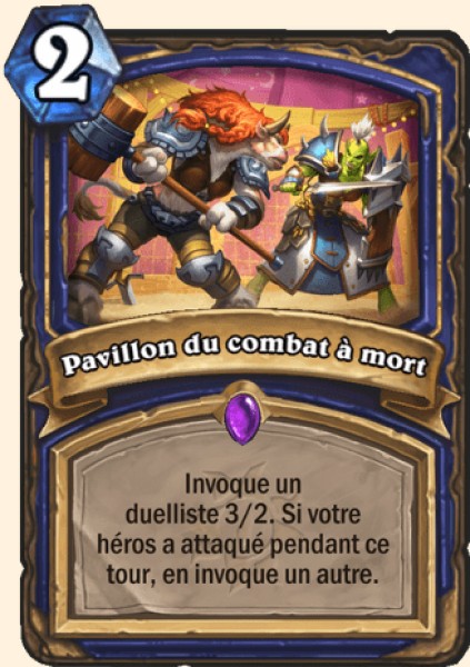 Pavillon du combat a mort carte Hearhstone