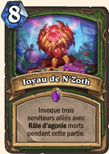 Joyau de N'Zoth carte Hearhstone