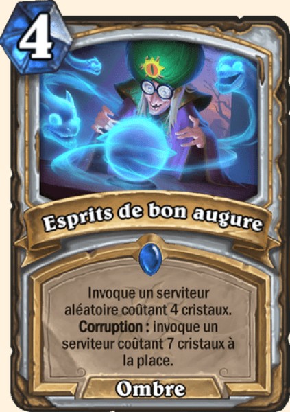 Esprits de bon augure carte Hearhstone
