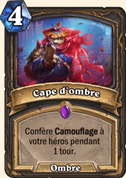 Cape d'ombre carte Hearhstone