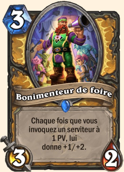 Aboyeur de la foire carte Hearhstone