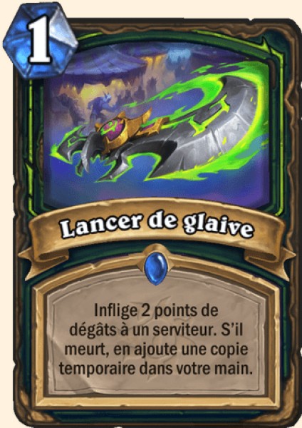 Jet de glaive carte Hearhstone