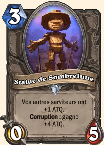 Statue de Sombrelune carte Hearhstone