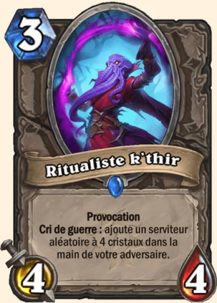 Ritualiste k'thir carte Hearhstone