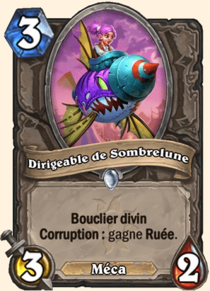 Dirigeable de Sombrelune carte Hearhstone