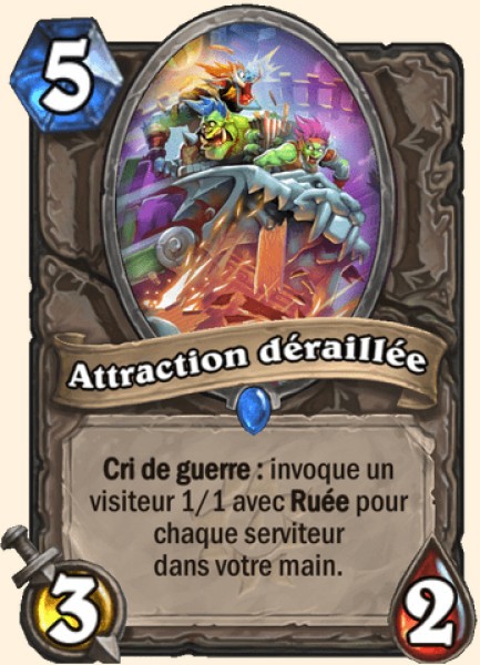 Attraction deraillee carte Hearhstone