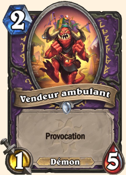 Vendeur ambulant carte Hearhstone