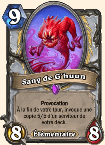 Sang de G'huun carte Hearhstone