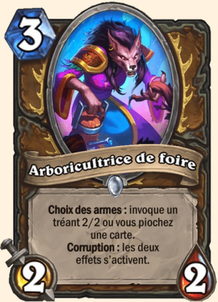 Arboricultrice de foire carte Hearhstone