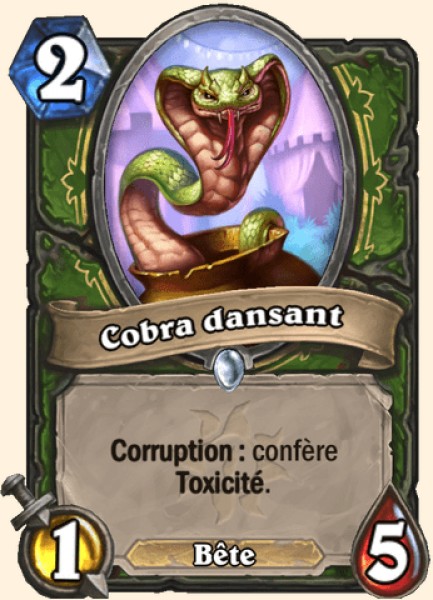 Cobra dansant carte Hearhstone