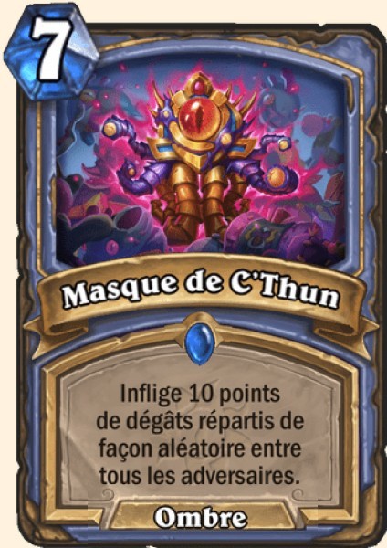 Masque de C'Thun carte Hearhstone