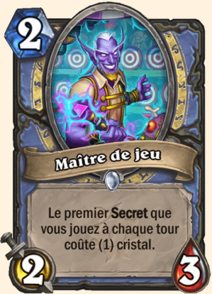 Maitre de jeu carte Hearhstone