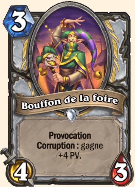 Bouffon de la foire carte Hearhstone