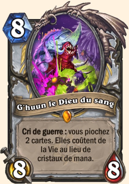 G'huun le Dieu du sang carte Hearhstone