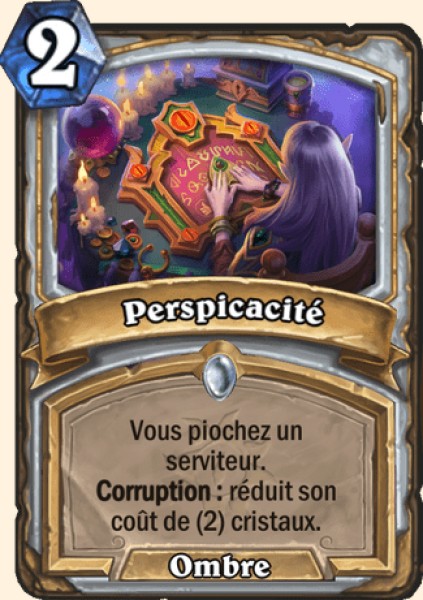 Perspicacite carte Hearhstone