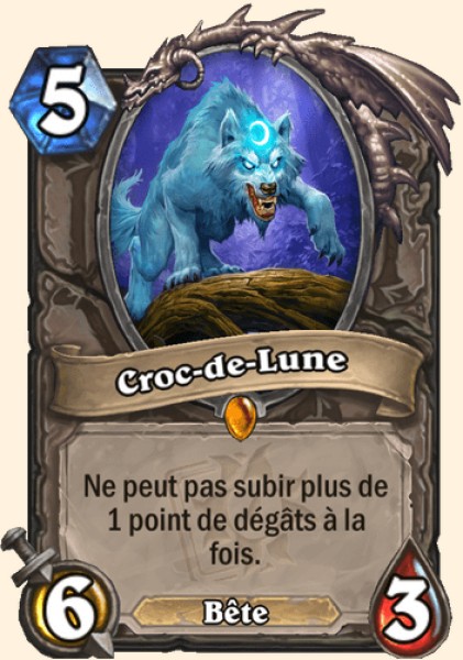 Croc-de-Lune carte Hearhstone