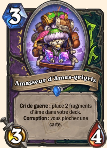 Amasseur d'ames chanceux carte Hearhstone