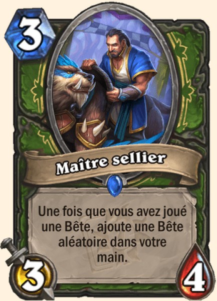 Selle de maitre carte Hearhstone