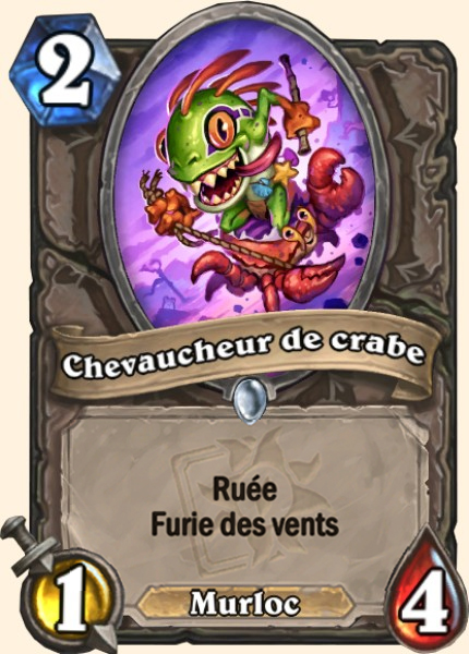 Chevaucheur de crabe carte Hearhstone
