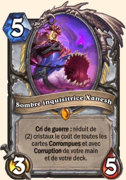 Sombre inquisitrice Xanesh carte Hearhstone