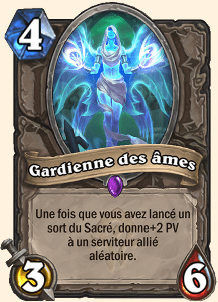 Gardienne des ames carte Hearhstone