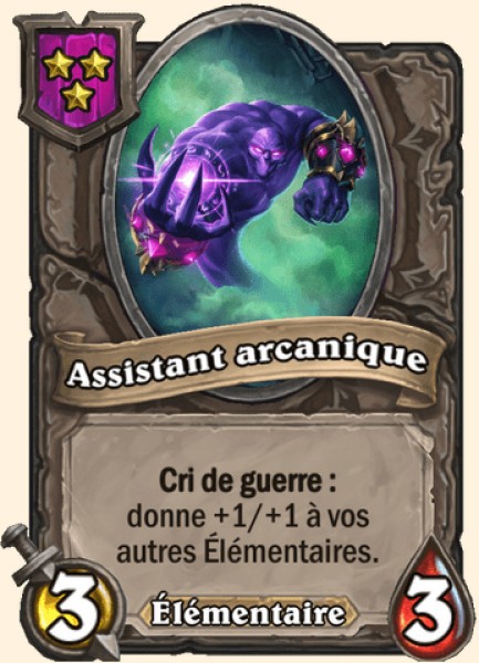 Assistant arcanique carte Hearhstone