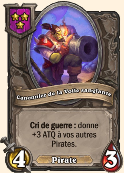 Canonnier de la Voile sanglante carte Hearhstone