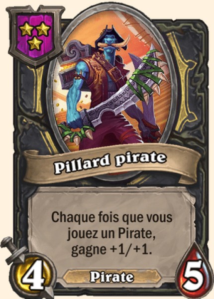 Pillard pirate carte Hearhstone