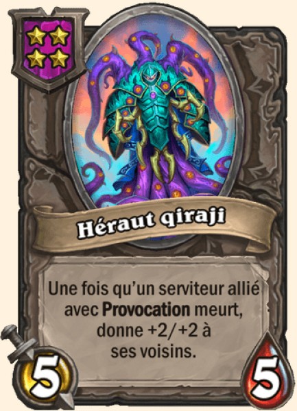 Heraut qiraji carte Hearhstone