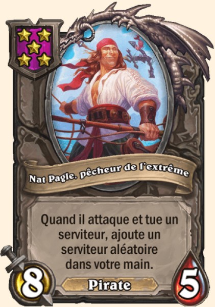 Nat Pagle, pecheur de l'extreme carte Hearhstone