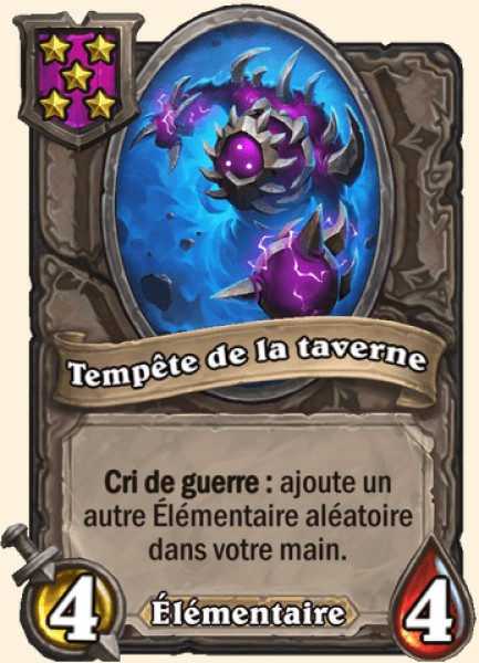 Tempete de la taverne carte Hearhstone