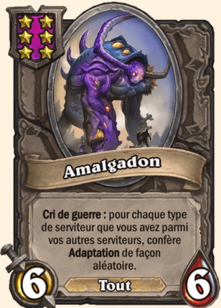 Amalgadon carte Hearhstone