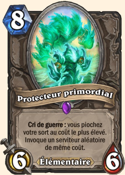 Protecteur primordial carte Hearhstone