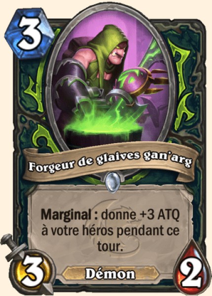 Forgeur de glaives gan'arg carte Hearhstone
