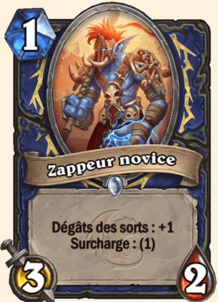 Zappeur novice carte Hearhstone